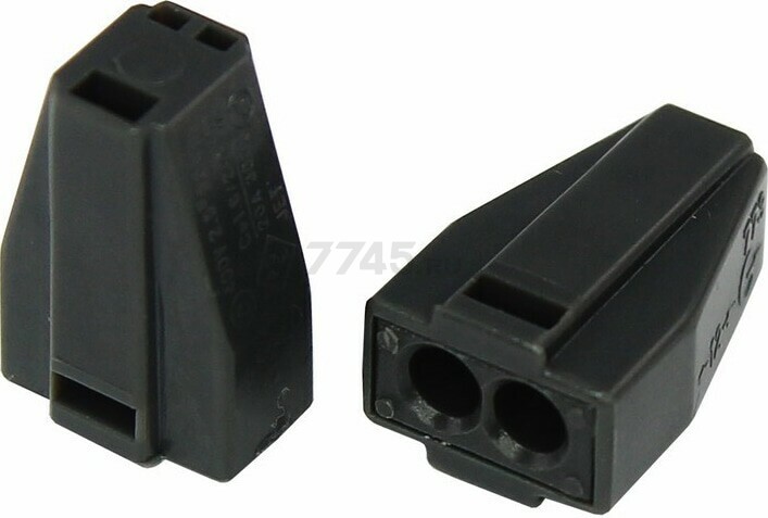 Клемма REXANT СМК 773-302 с пастой 2 контактные группы 5 штук серая (06-0206-A5)